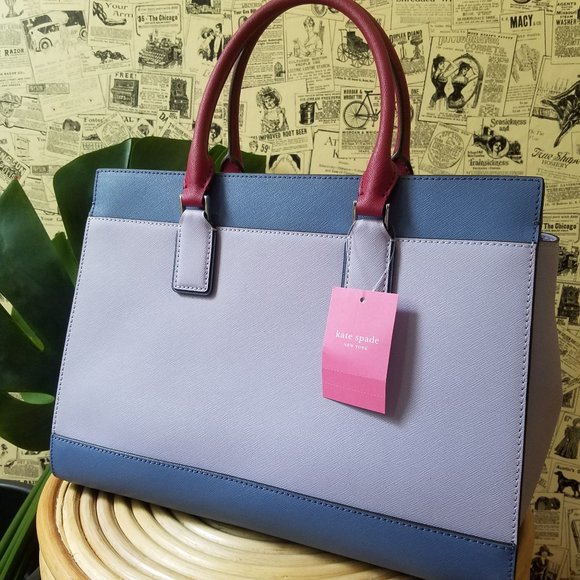 Kate Spade Cameron Large Satchel Frozen Lilac - Picture 6 of 11